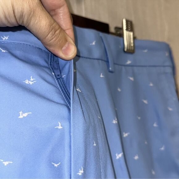 Walter Hagen 34 9” Blue White Seagulls Inseam Perfect 11 Collection Golf Shorts - Picture 4 of 16